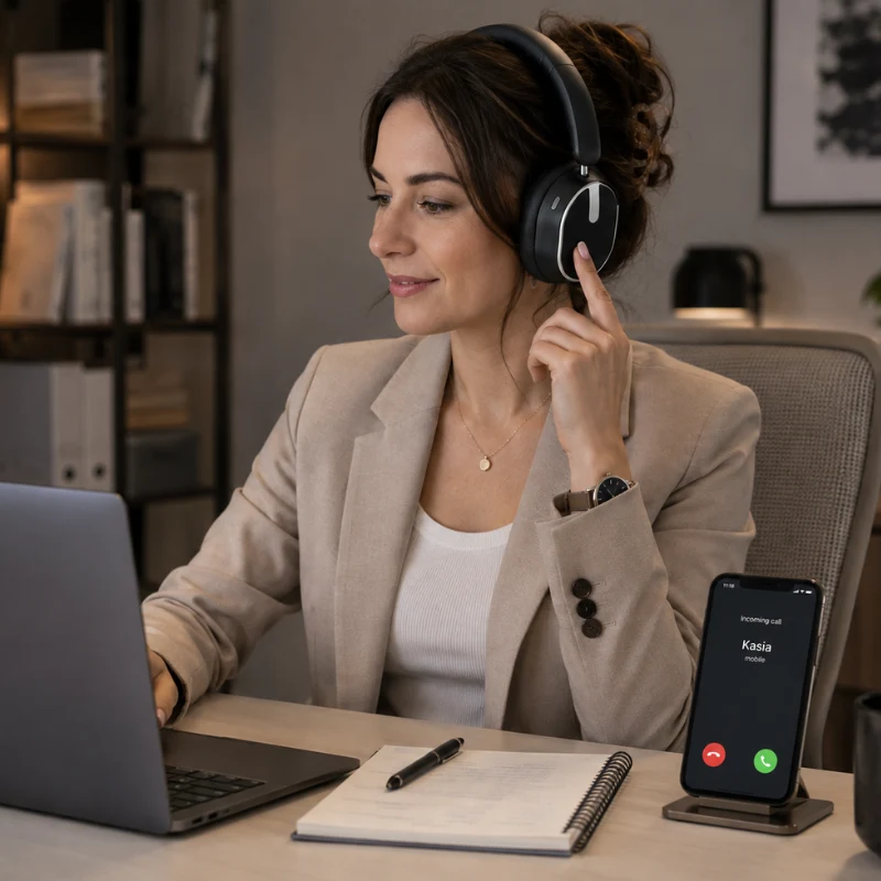 Słuchawki H2 Dual Device do telefonu i komputera